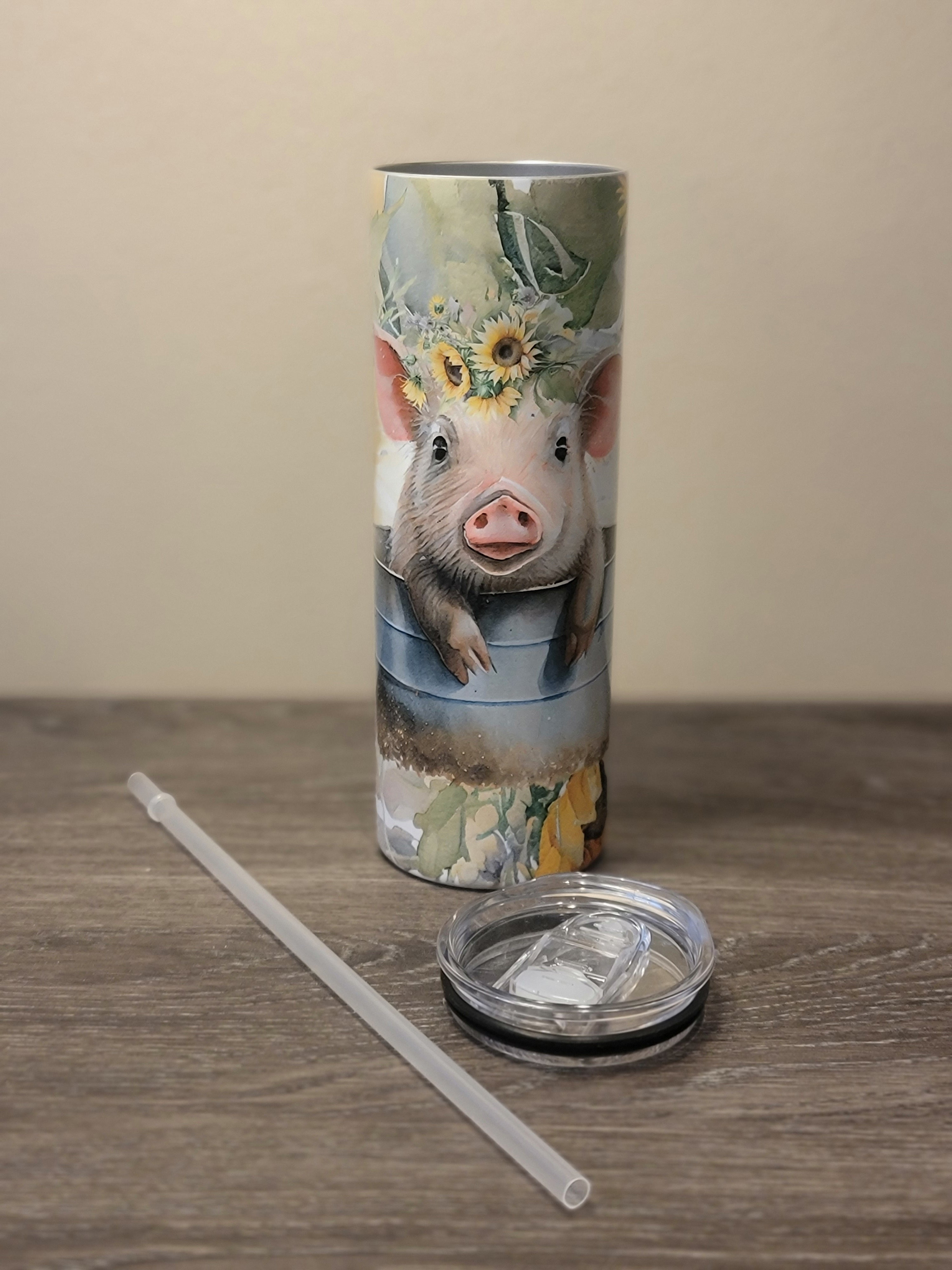 Cute Pig in a tub