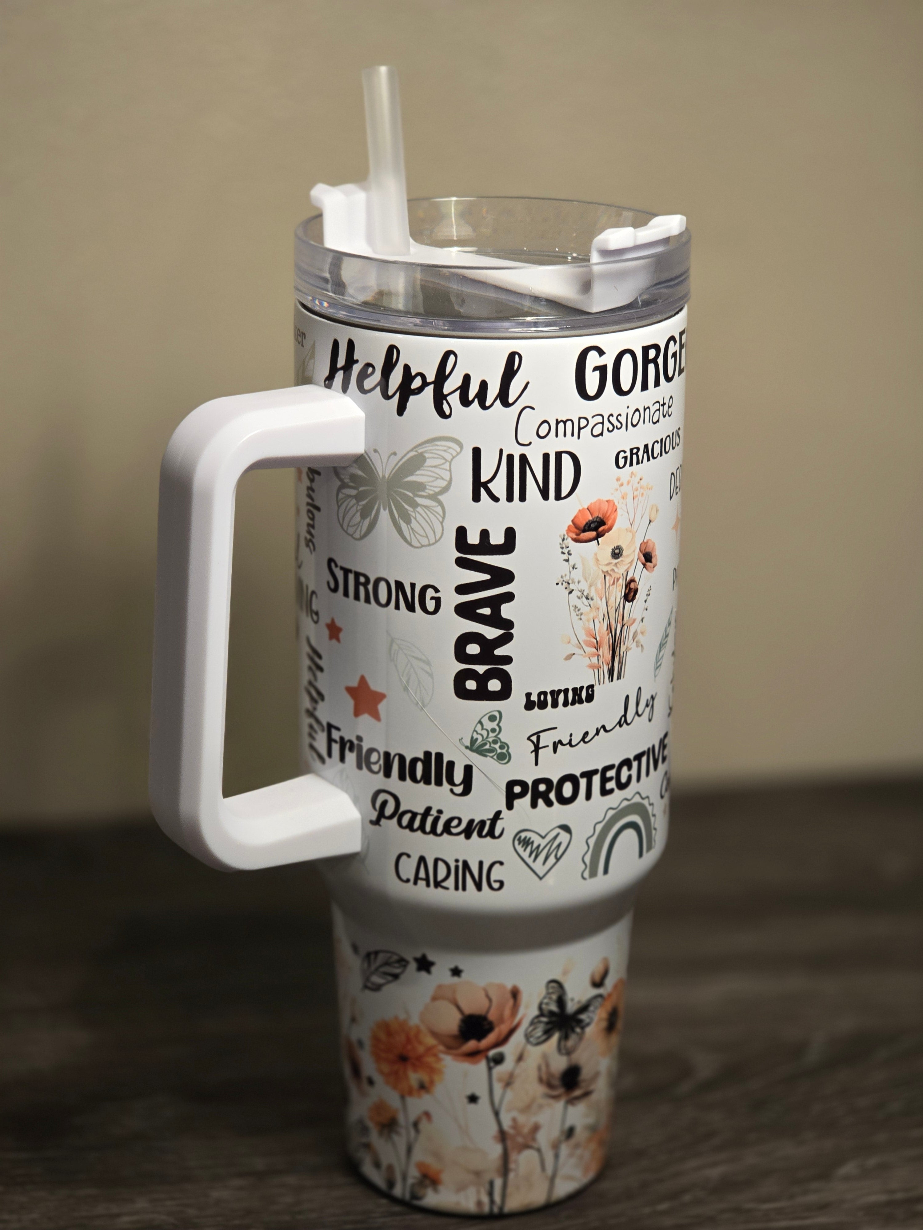 Mom with camo Tumbler