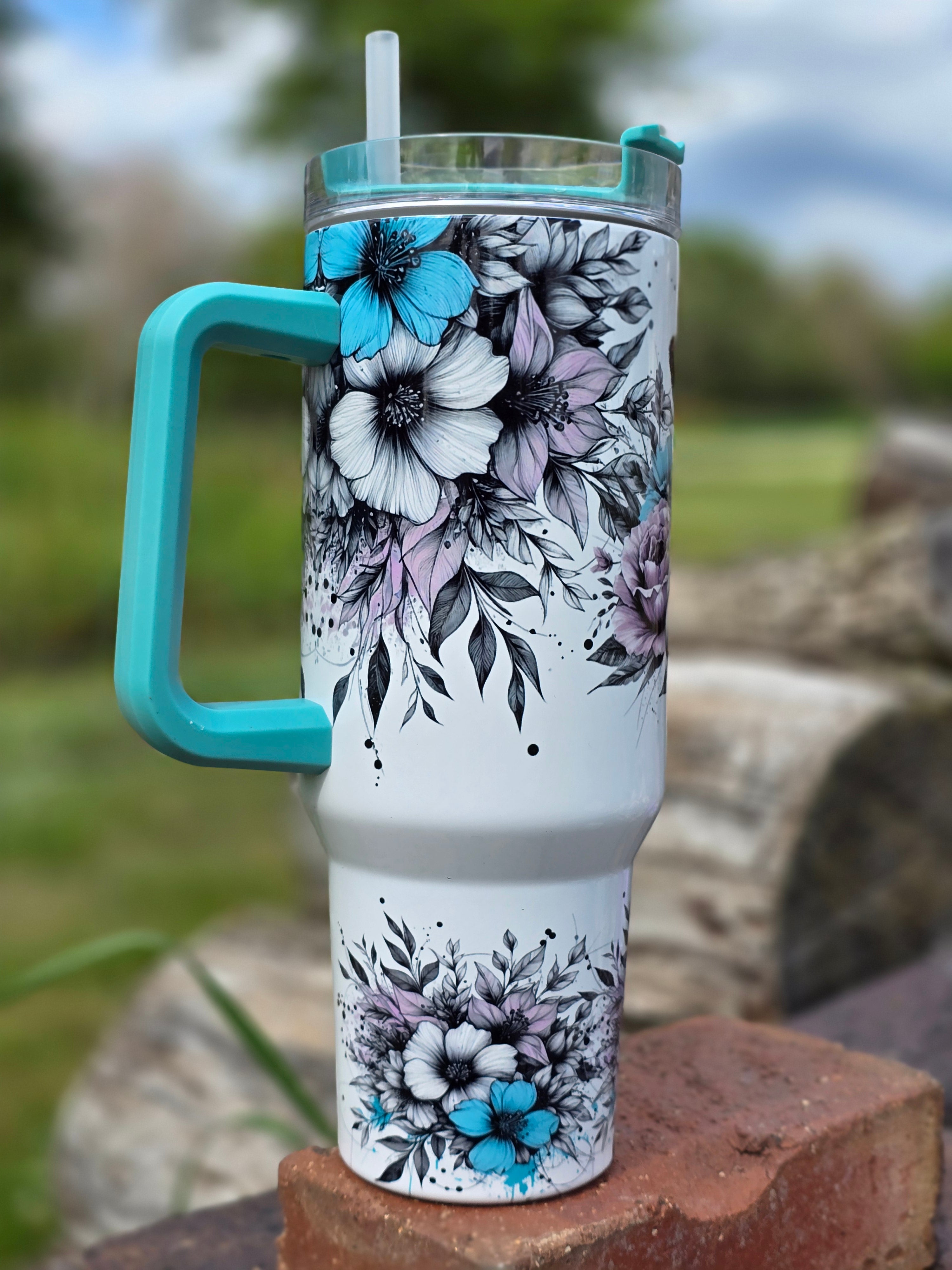 Cow in flowers