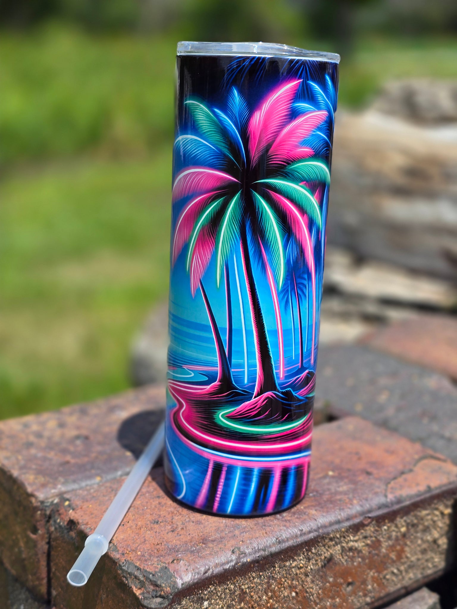 Neon Oasis Tumbler