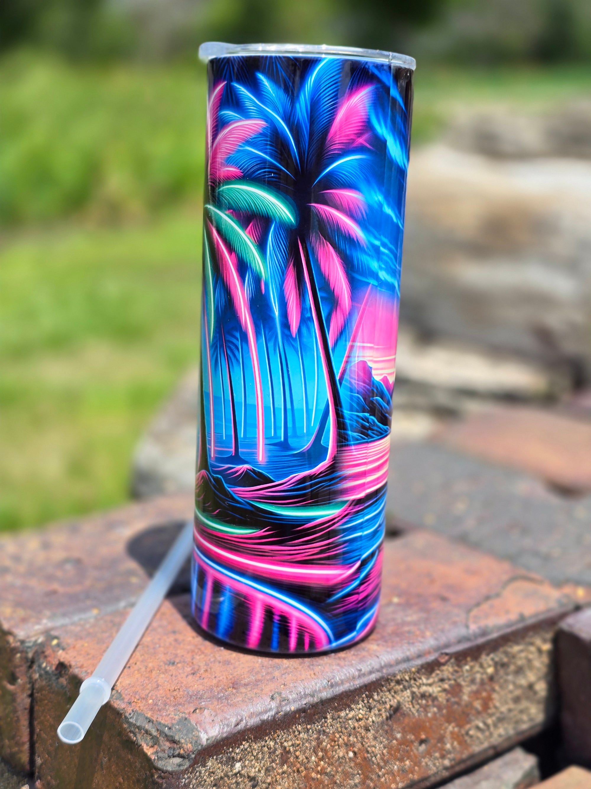 Neon Oasis Tumbler