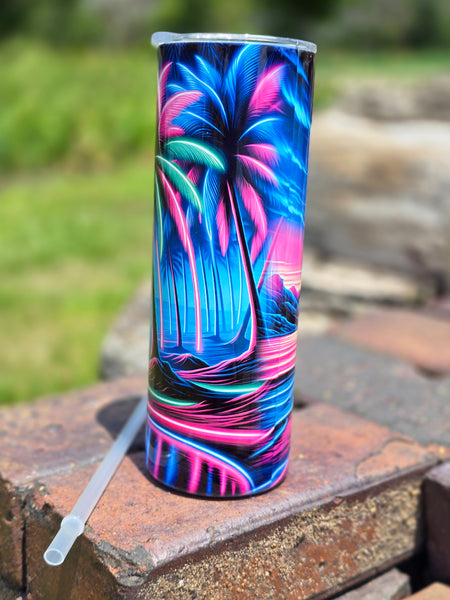 Neon Oasis Tumbler