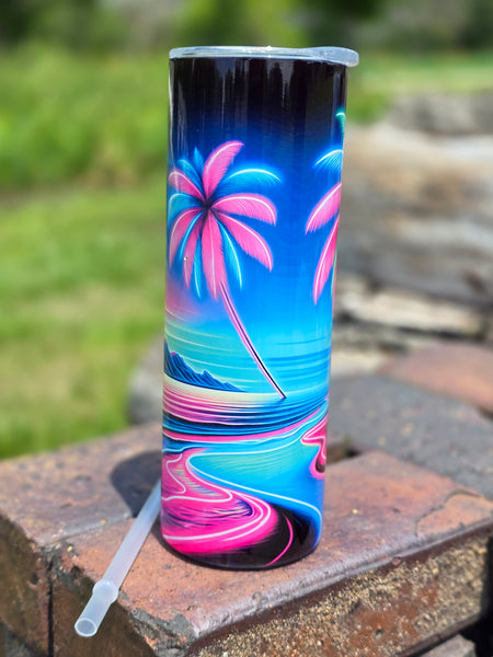 Neon Oasis Tumbler