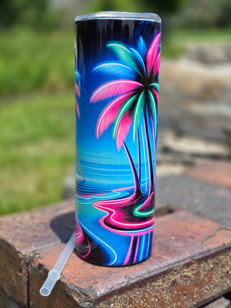 Neon Oasis Tumbler