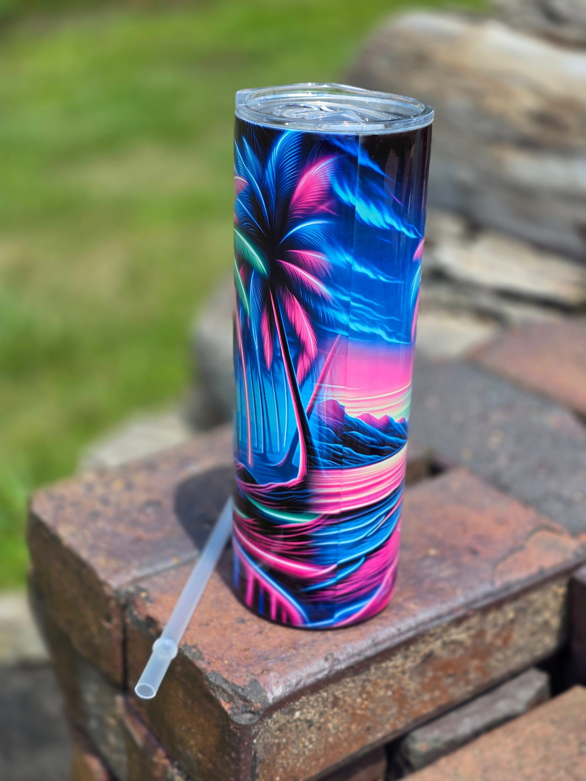 Neon Oasis Tumbler