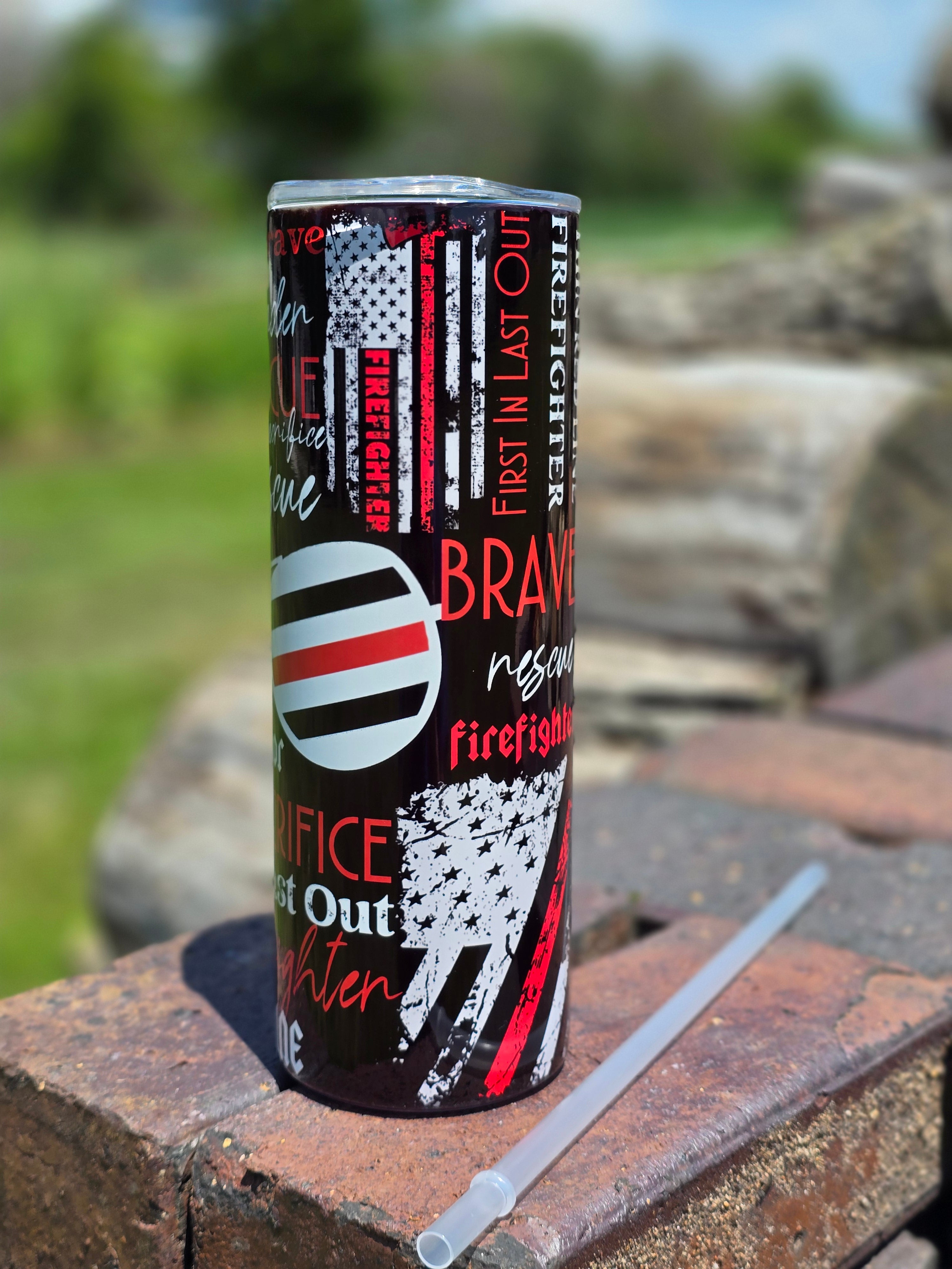 Fireman's tribute tumbler