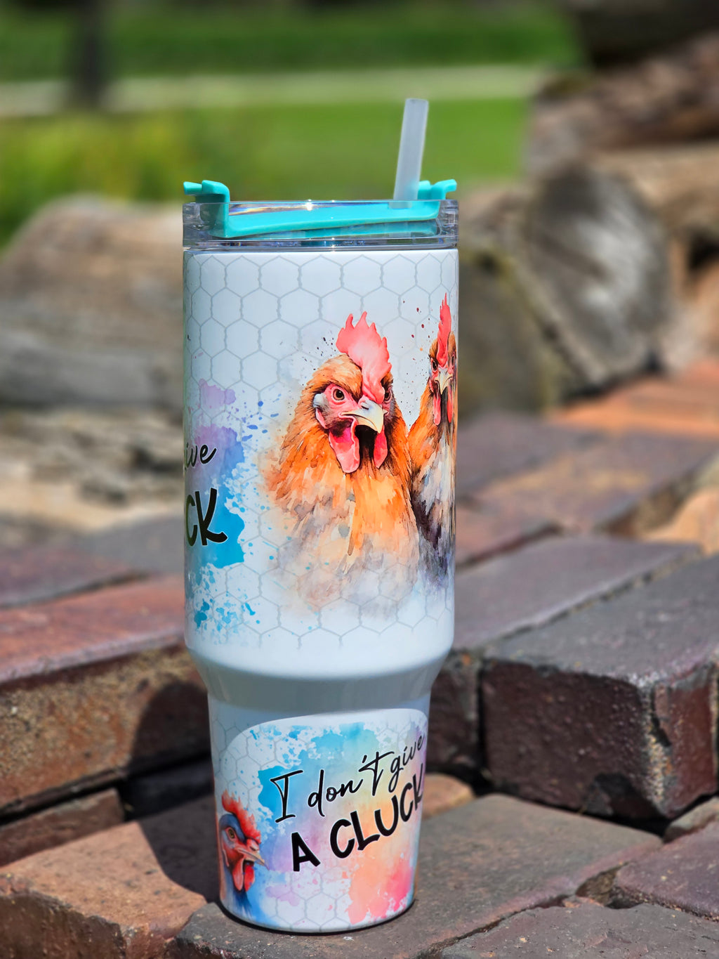 I don't give a cluck tumbler