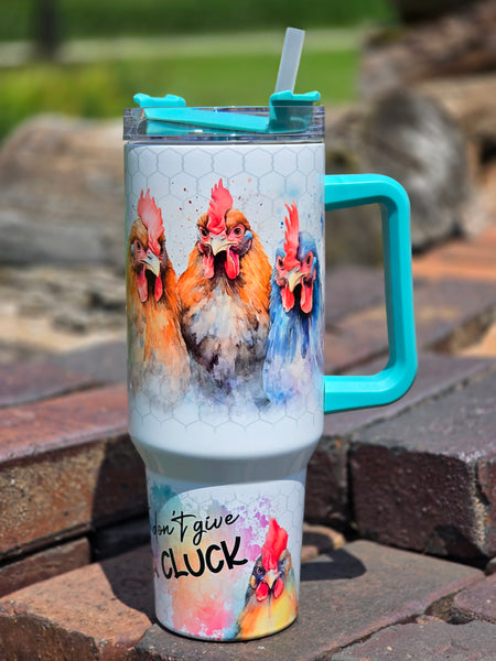 I don't give a cluck tumbler