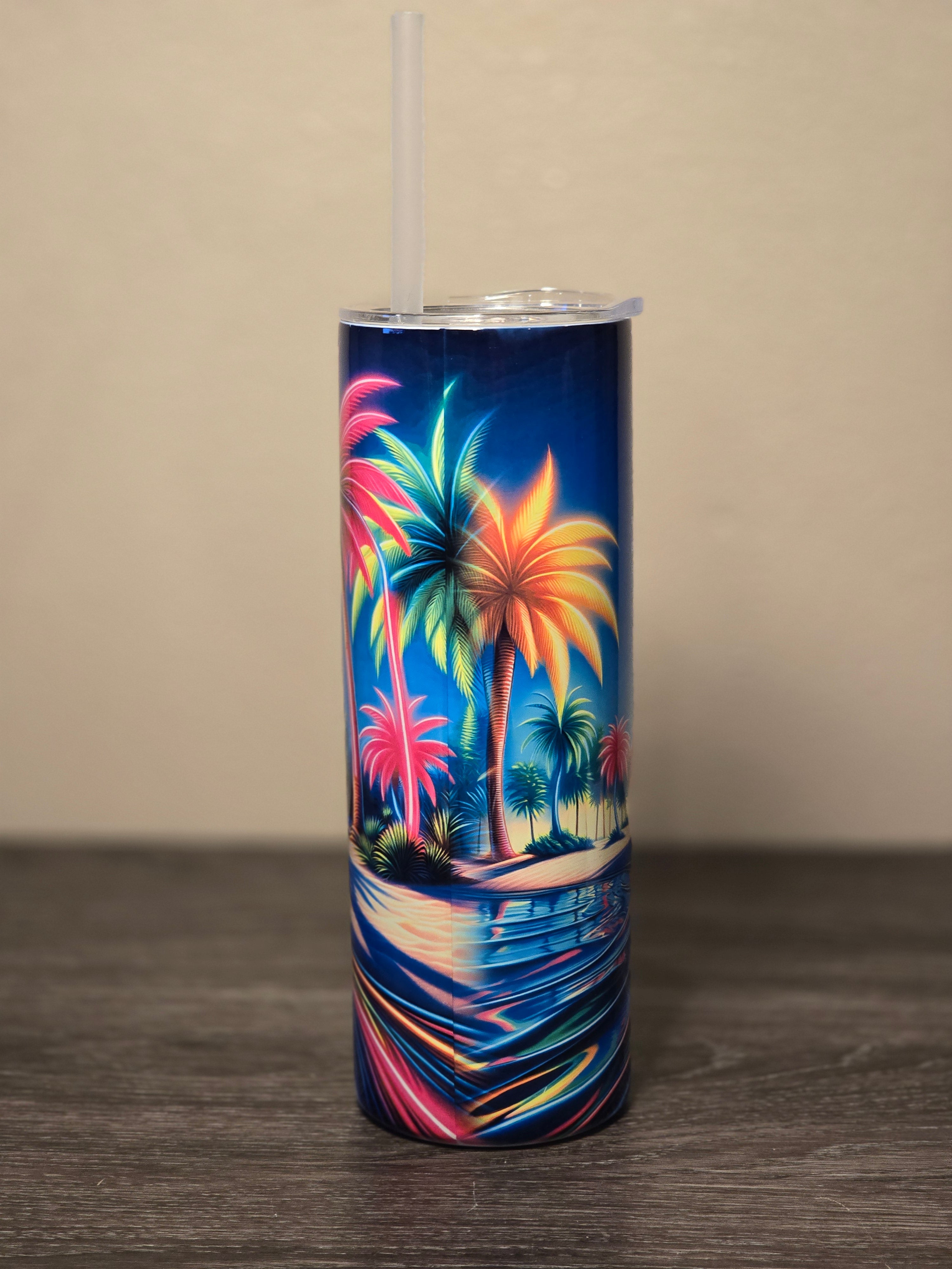 Neon Palm Paradise