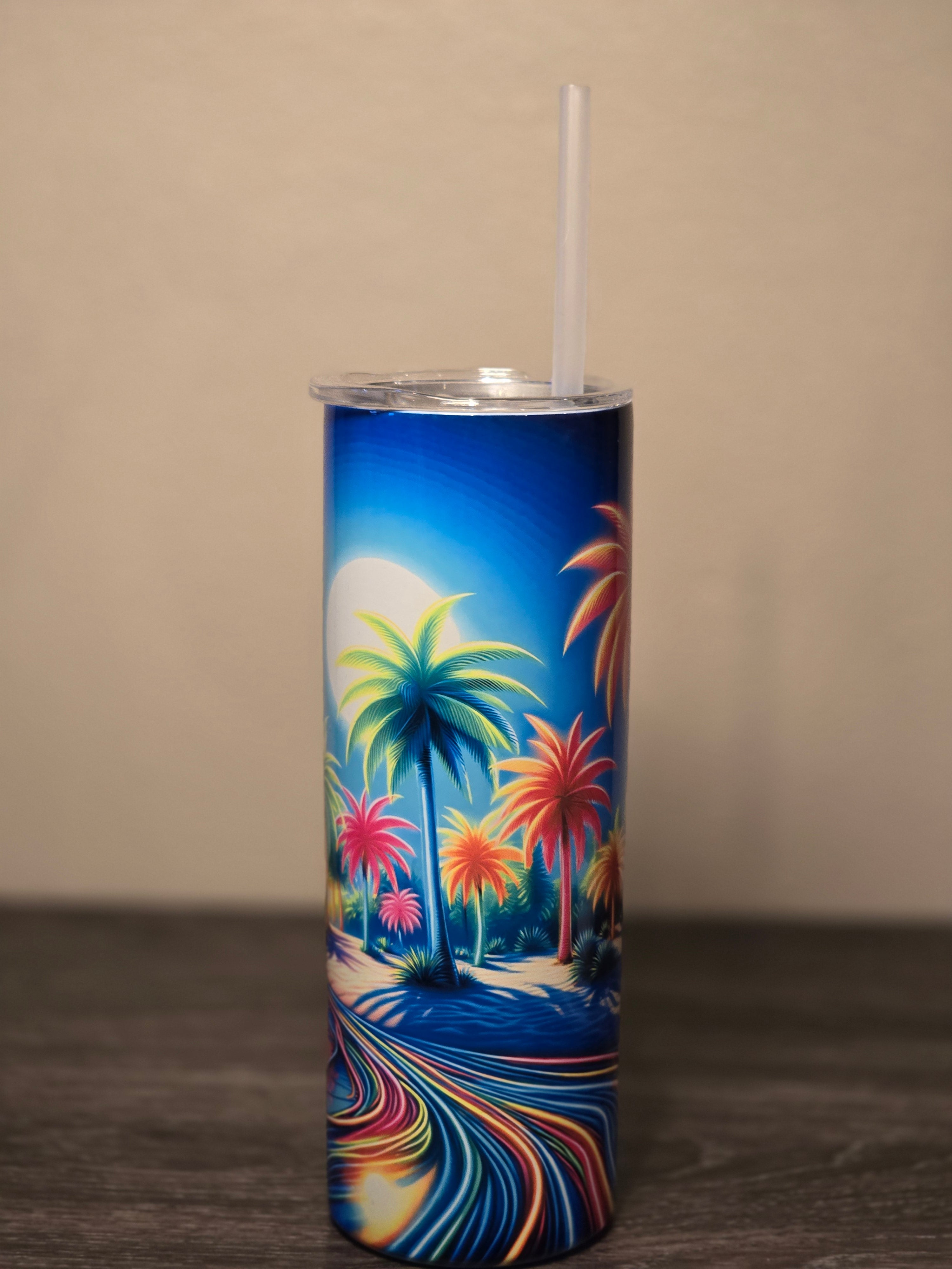 Neon Palm Paradise