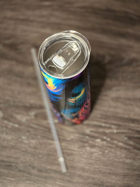 Peacock Feathers Tumbler