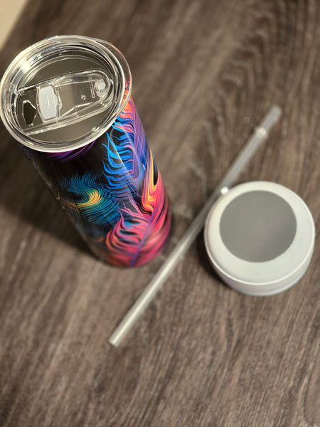 Peacock Feathers Tumbler