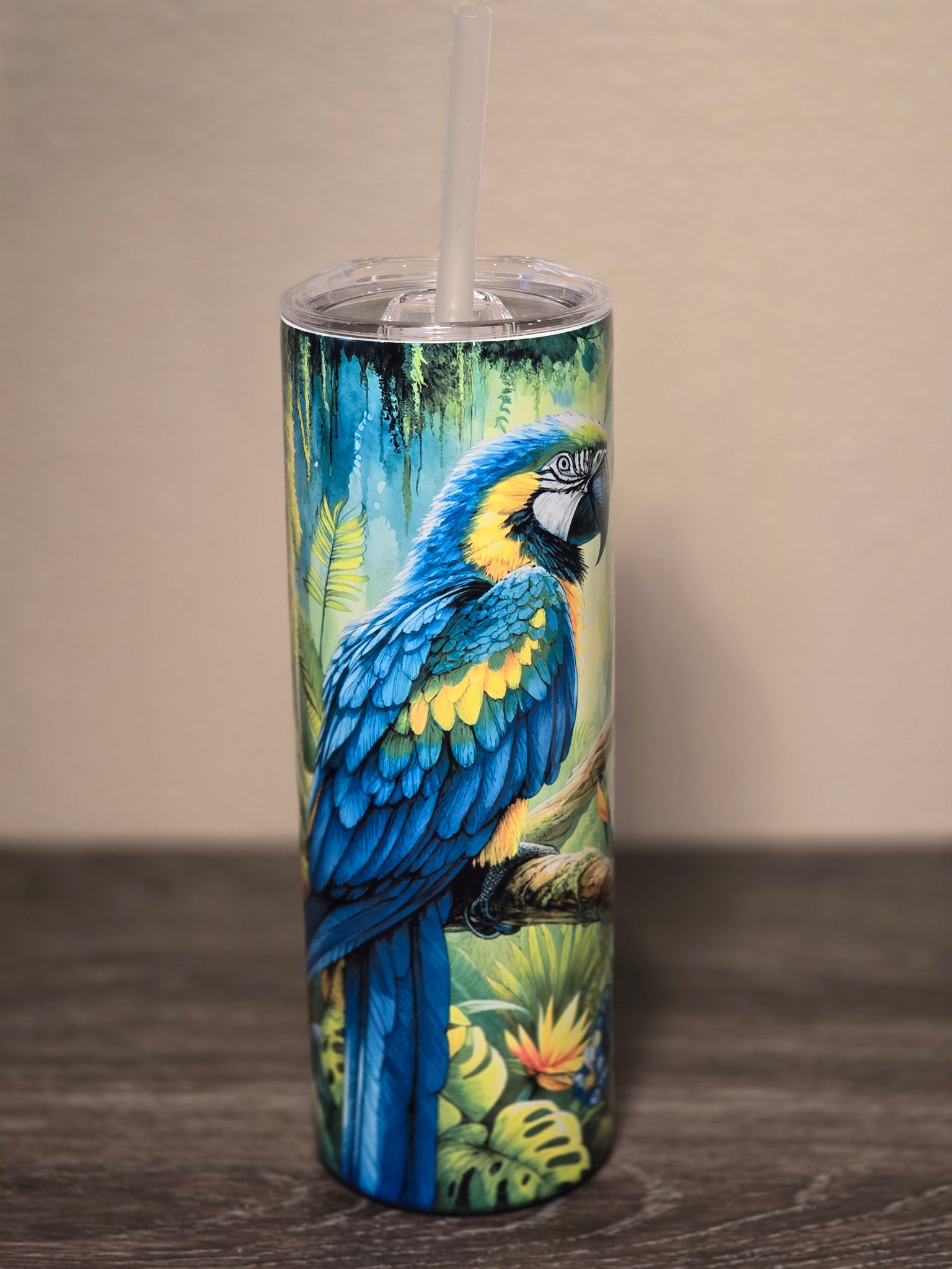 Blue Macaw Tumbler