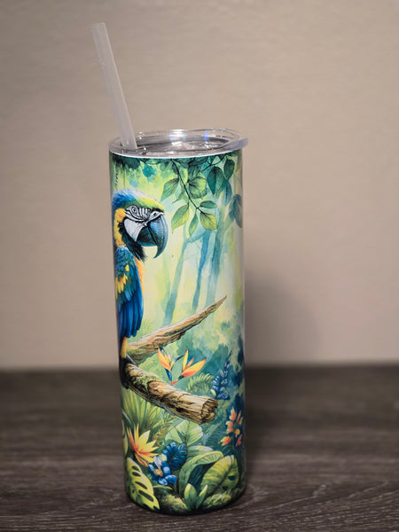 Blue Macaw Tumbler