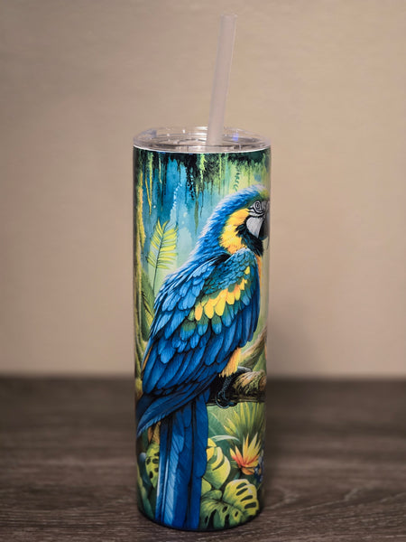 Blue Macaw Tumbler