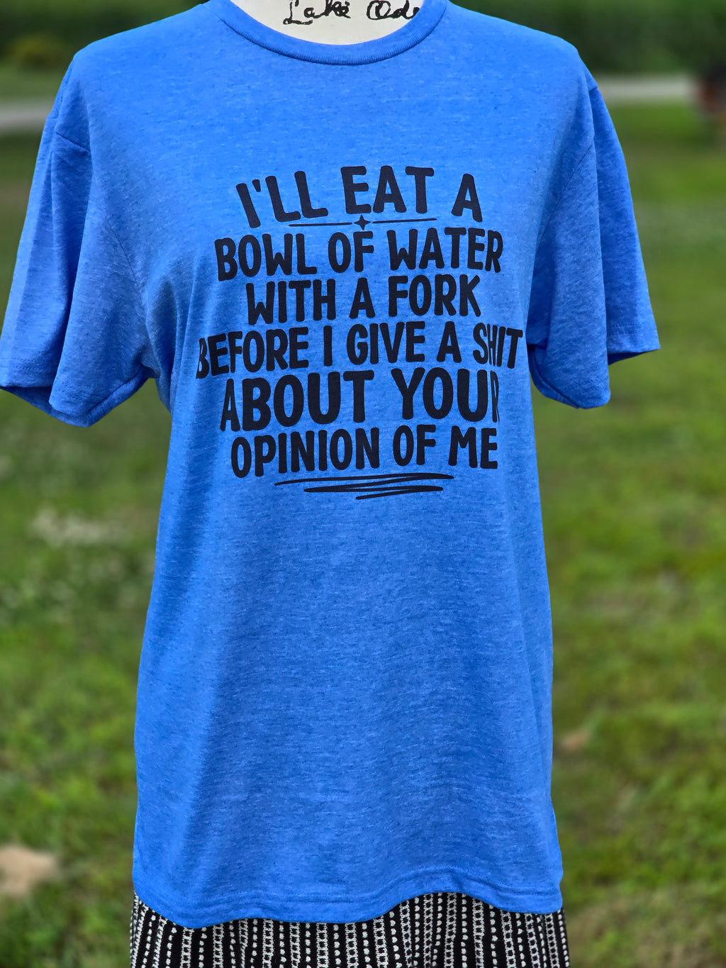 I will eat a bowl of water