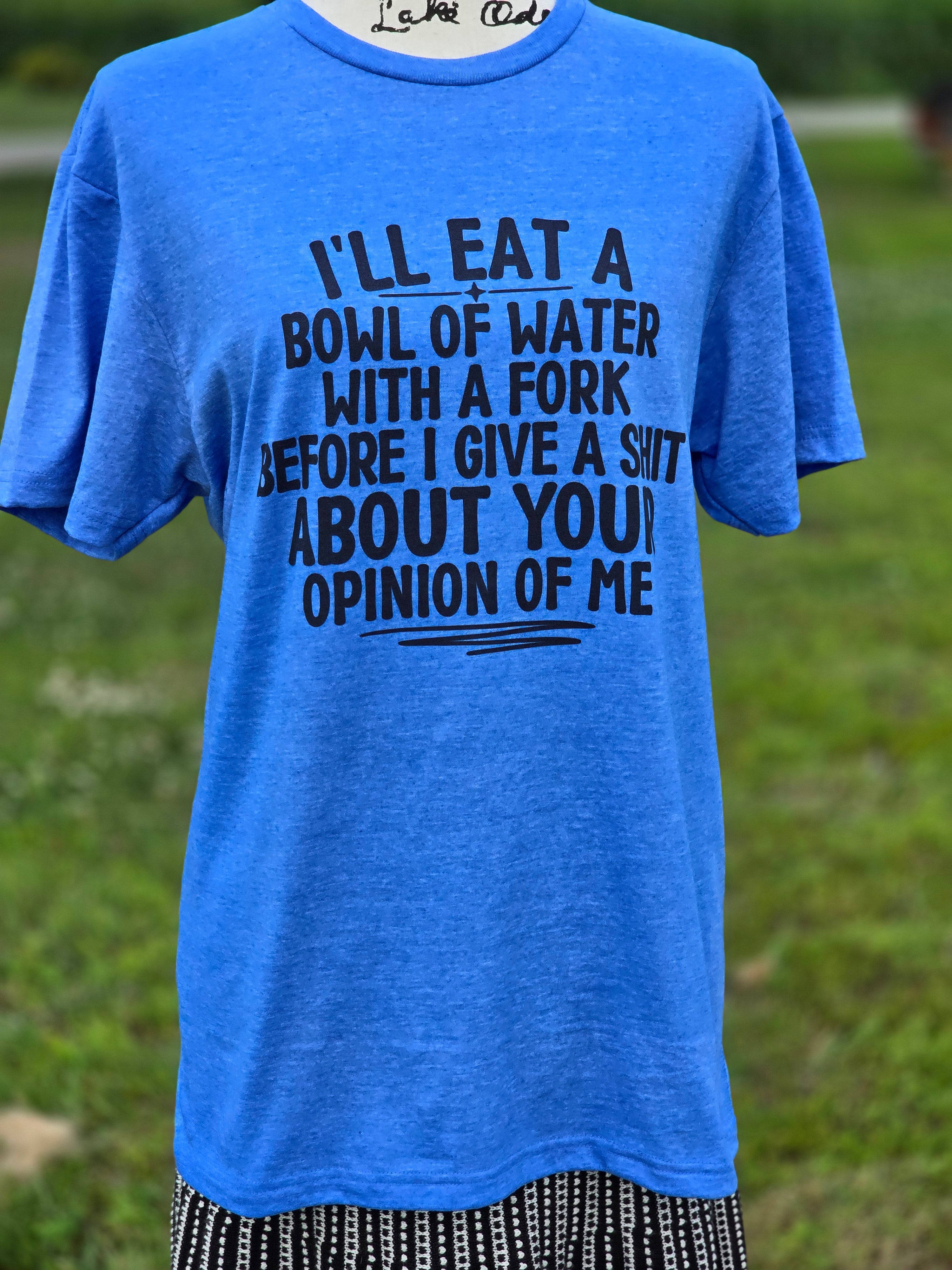 I will eat a bowl of water
