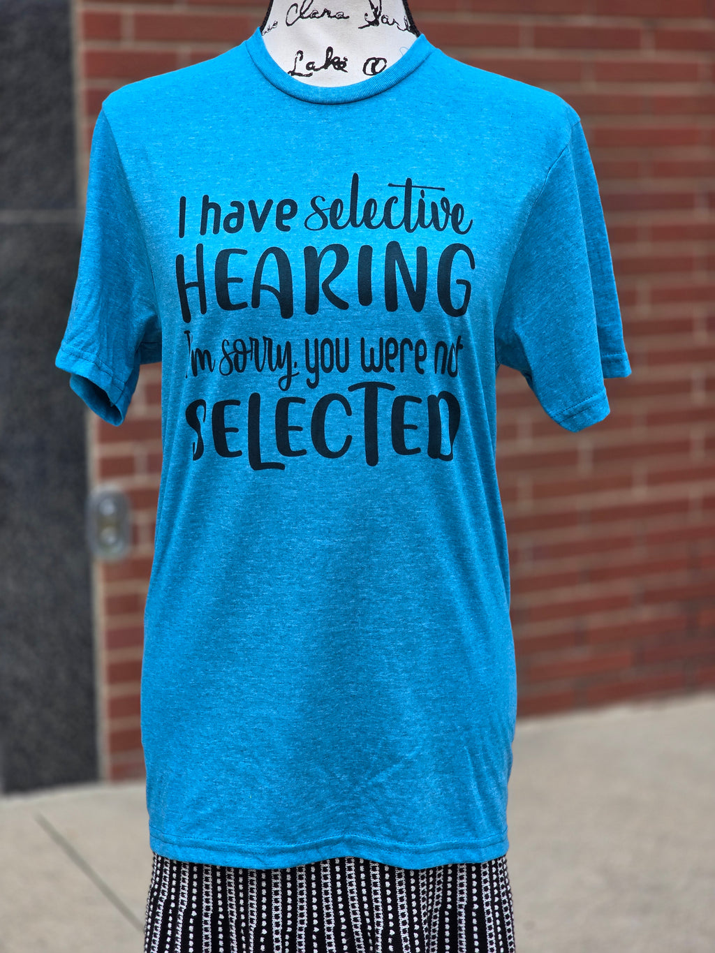 I have selective hearing I'm sorry you weren't selected