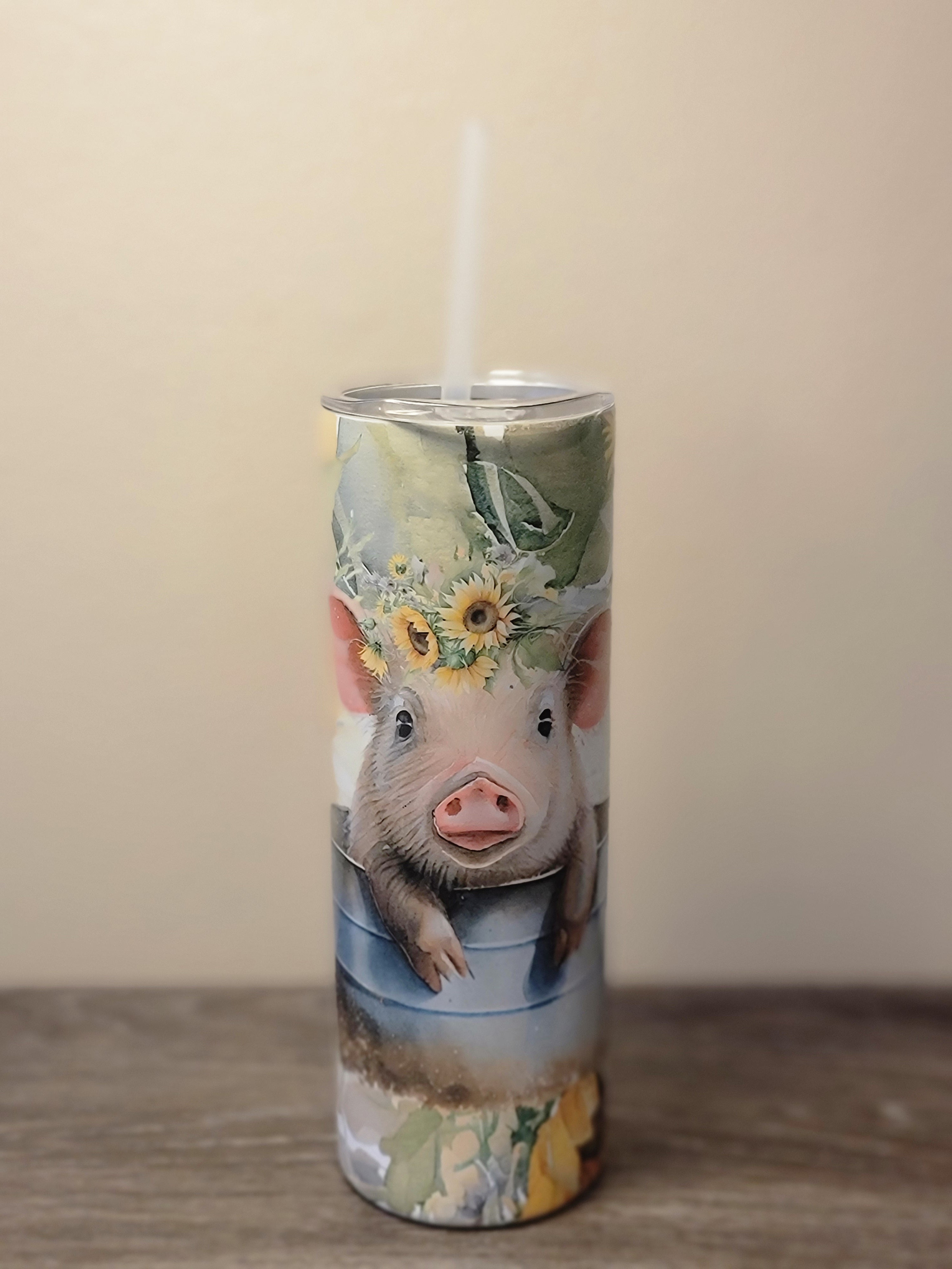 Cute Pig in a tub