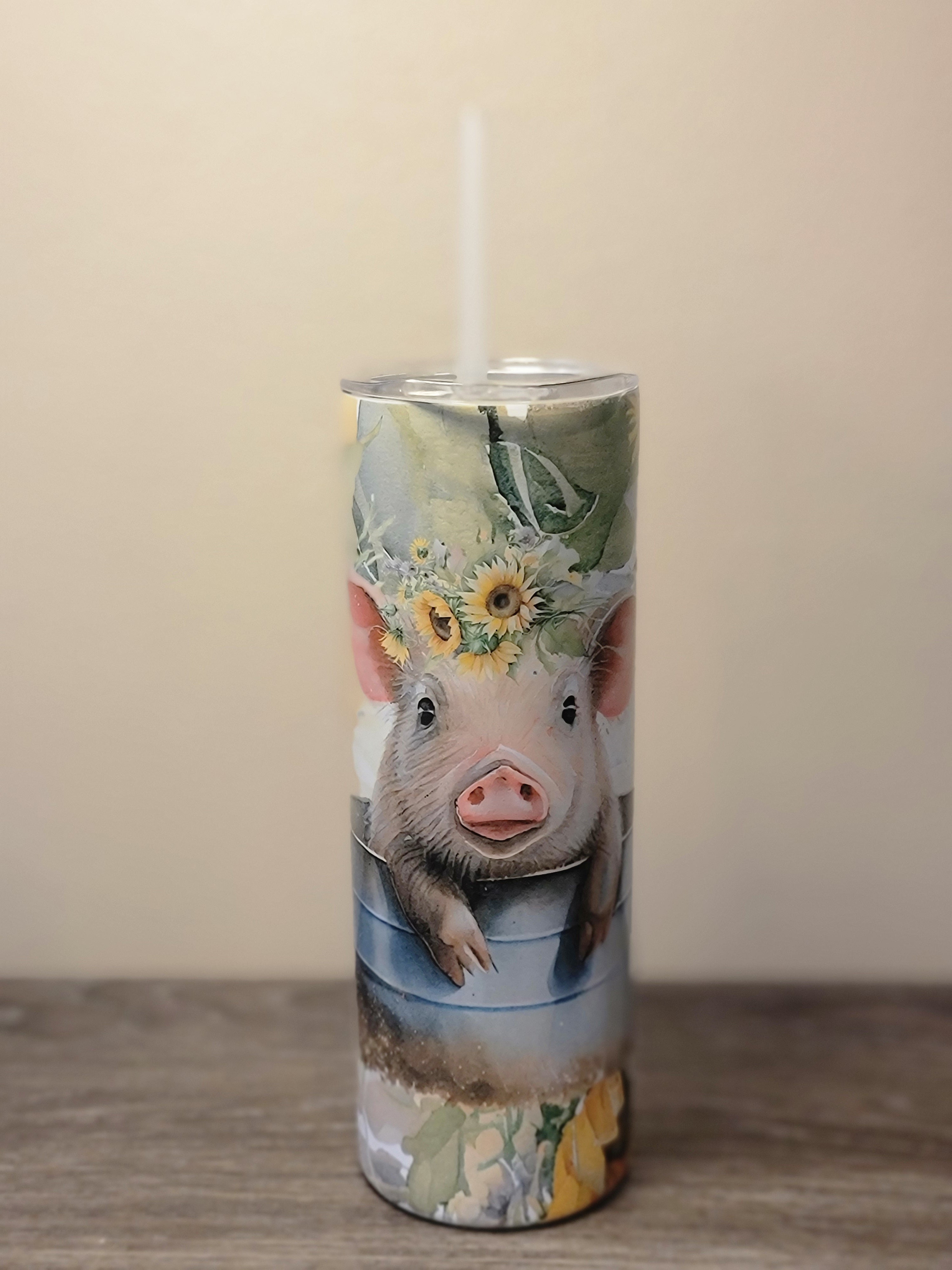 Cute Pig in a tub