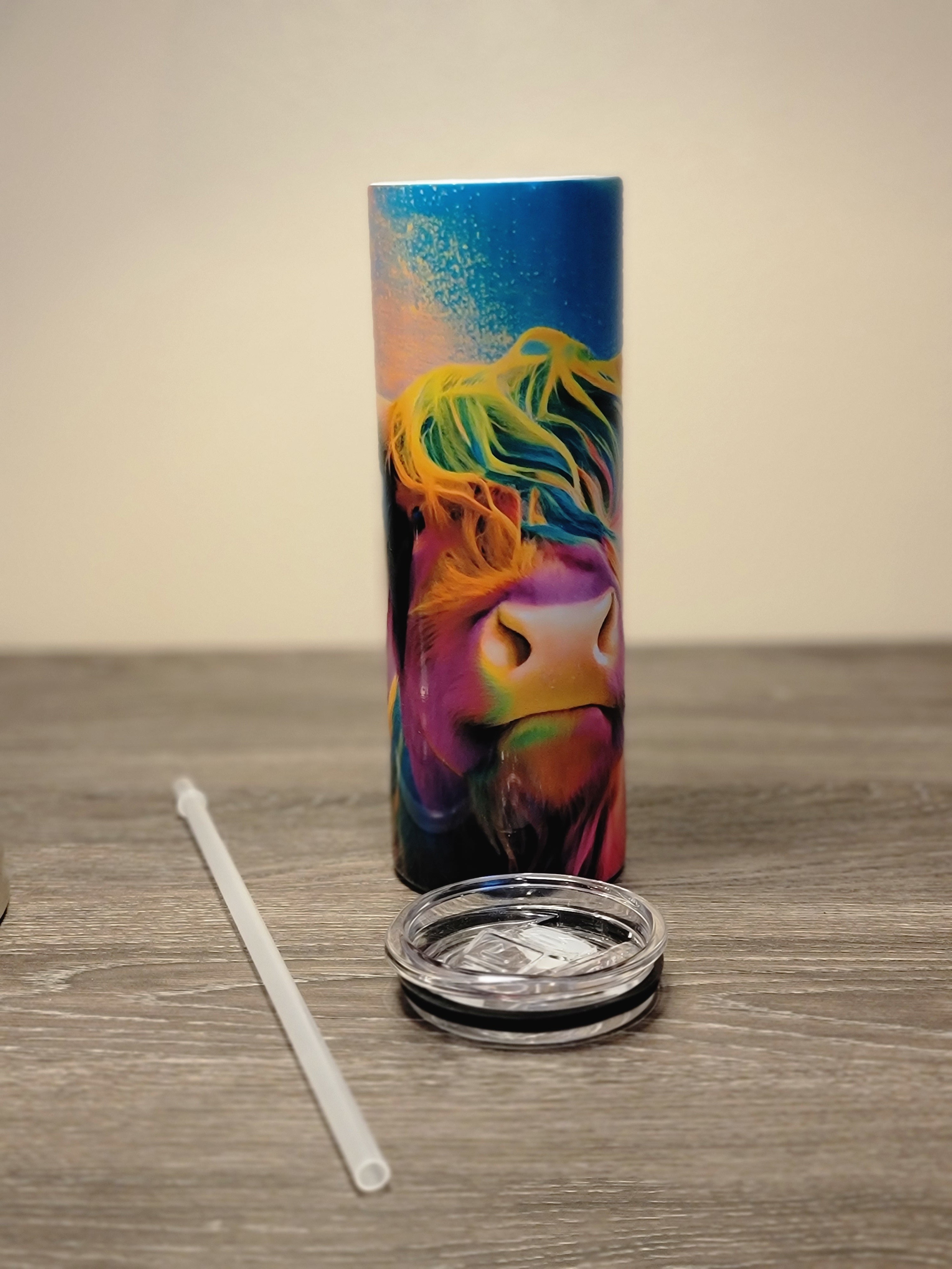Colorful Highland Cow